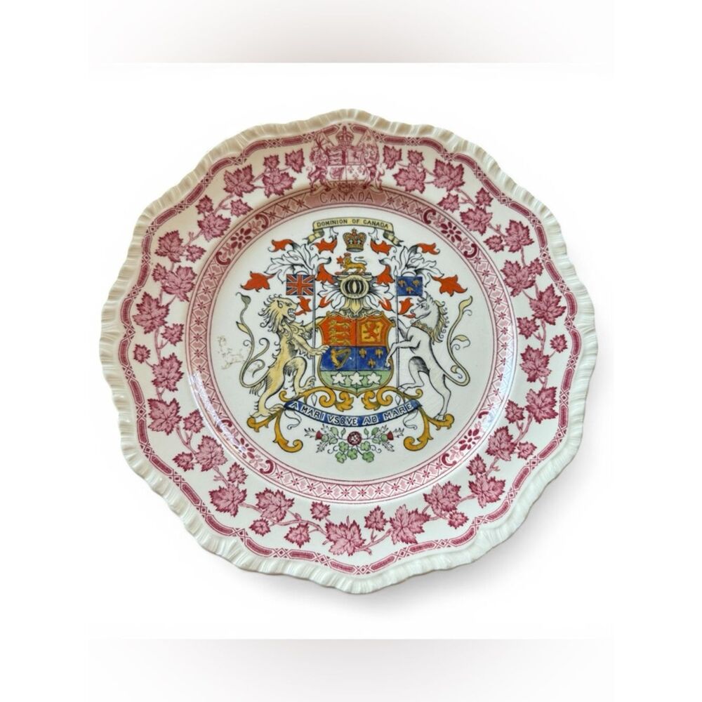 Vintage Mason's Ironstone China Commemorative Plate Dominion of Canada